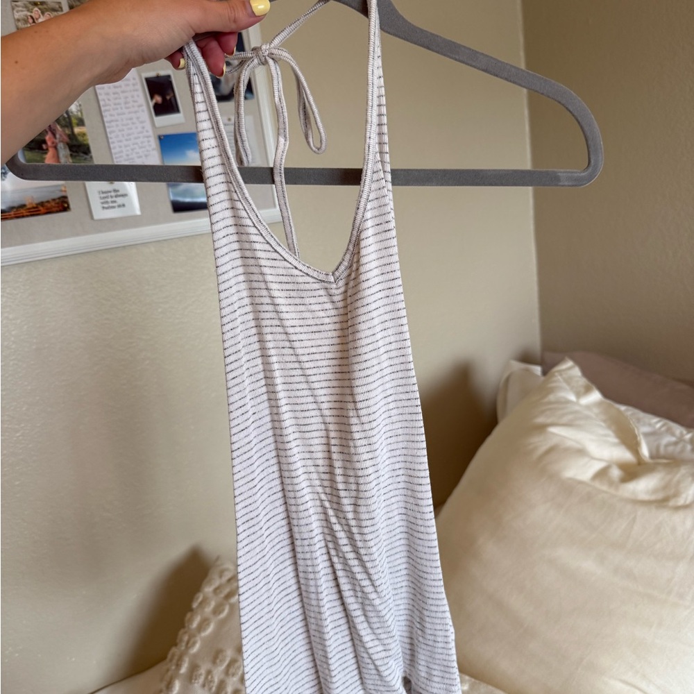 Striped Halter Neck Women’s Top